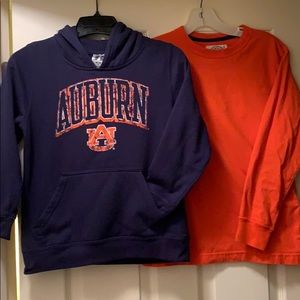 Auburn University Boys Russell Navy Sweatshirt set